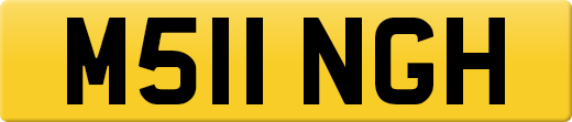 M511 NGH private number plate